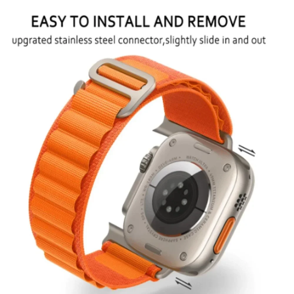 NEW ORANGE Loop Adjustable Strap for Apple Watch